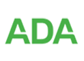 The image is a logo with the text  ADA  prominently displayed.